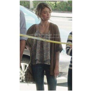 nordstrom Sun & Shadow Top XS Double Layer Halter Printed Modern Family Haley